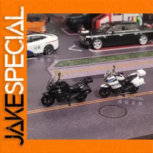 1:64 Scale Police Motorcycle Model Set