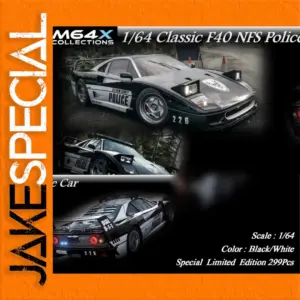 Ferrari F40 Police Model Car 1:64 Scale Limited Edition