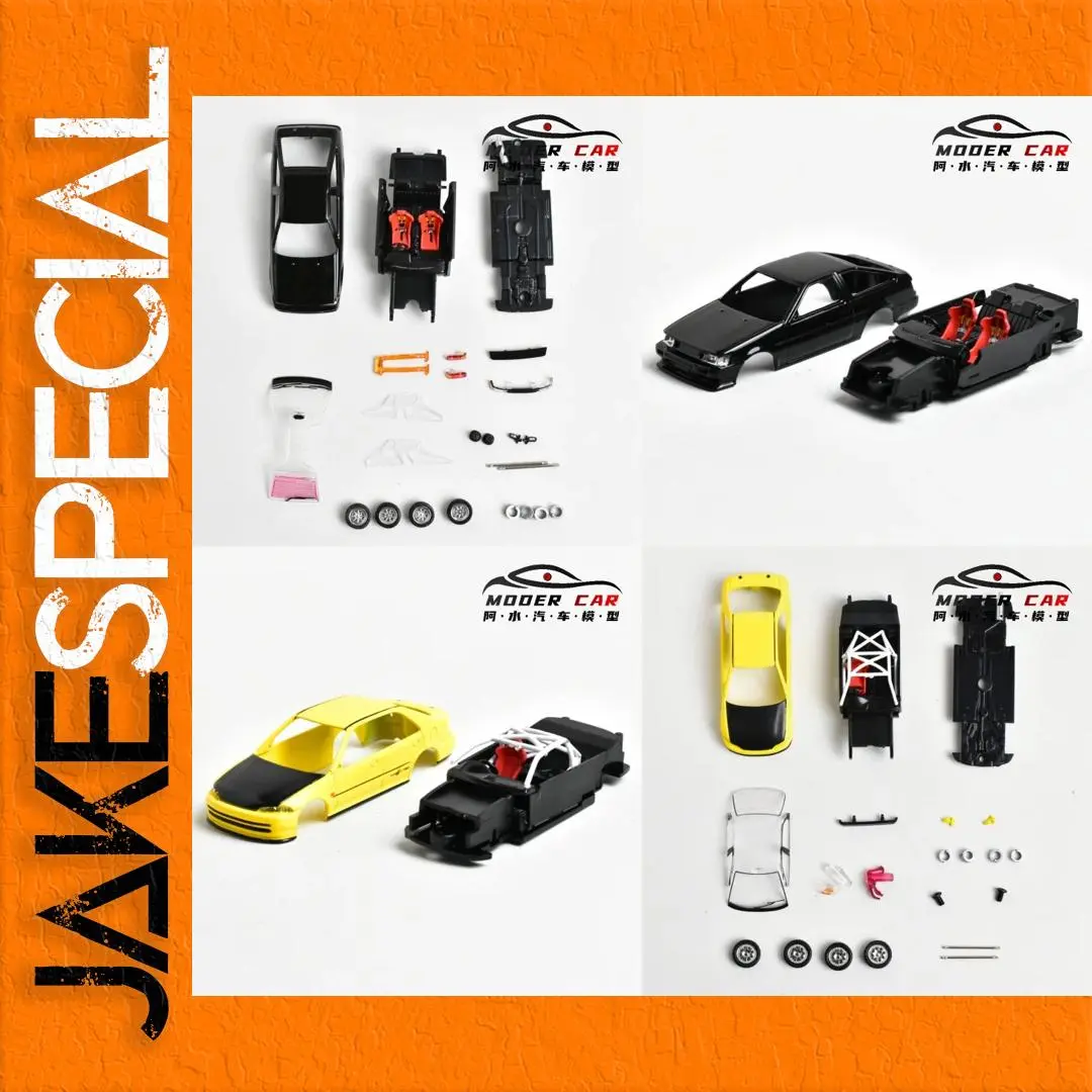 1:64 Scale Customizable Diecast Model Car Kit 1 1:64 Scale Customizable Diecast Model Car Kit