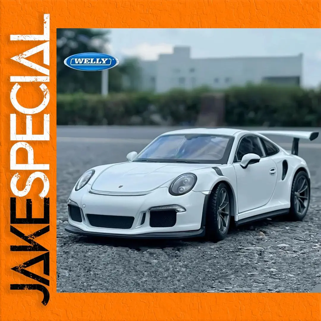 WELLY 1:24 Porsche 911 GT3 RS Diecast Model 1 WELLY 1:24 Porsche 911 GT3 RS Diecast Model