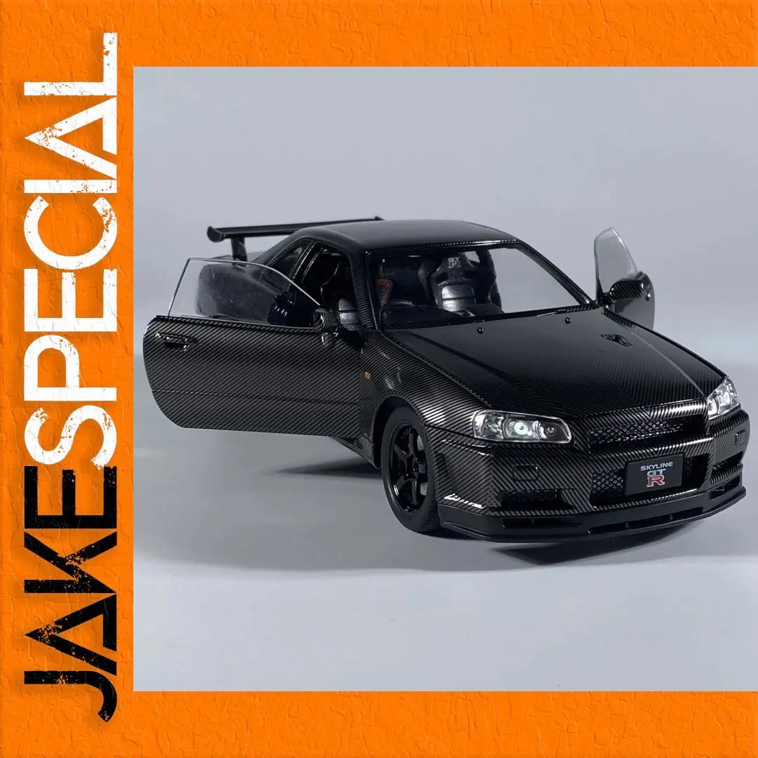 Nissan GTR R34 Skyline 1:24 Scale Diecast Model 1 Nissan GTR R34 Skyline 1:24 Scale Diecast Model