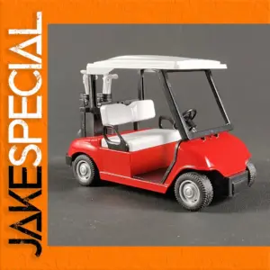 1:20 Scale Red Golf Cart Diecast Model