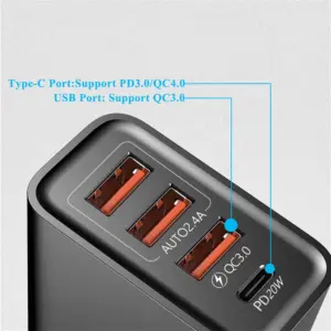 USB 30W Fast Charger with 4 Ports 13 A175770ef8aed4773940d40951fba598d7
