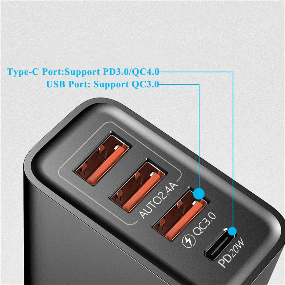 USB 30W Fast Charger with 4 Ports 4 USB 30W Fast Charger with 4 Ports - Image 4