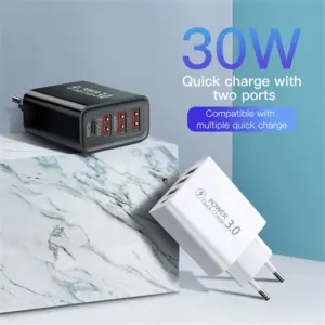 USB 30W Fast Charger with 4 Ports 11 A4b81f1e31d2c4257b5f31ce2d53c4e56O