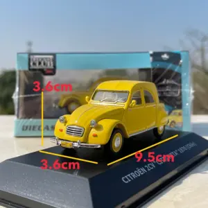 Citroen 2CV Model Diecast 1:43 Scale Yellow 10 H422905b47ac245e2bbb45c952a382e80w