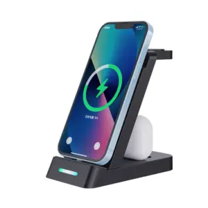 Three-in-One Wireless Charger for Smartphones and Earbuds 7 S000521eae66a43ef9b9ddbe49aec87b4B