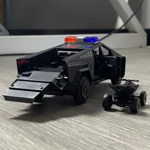 1:32 Scale Cybertruck Police Diecast Model 14 S011374e1e4c94689ab10c2dc362ad0f99