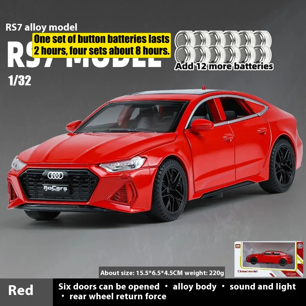 Diecast Audi RS7 Sports Car 1:32 Scale Model 9 Diecast Audi RS7 Sports Car 1:32 Scale Model - Image 9