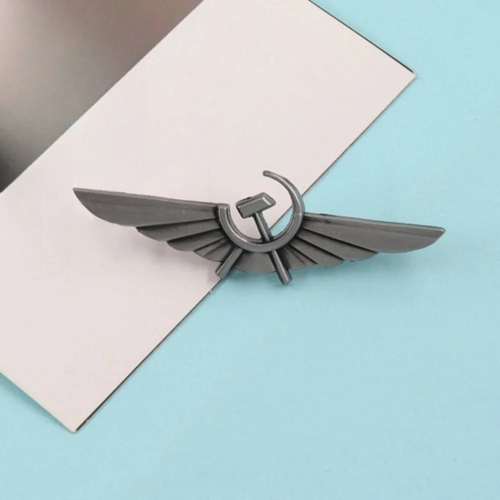 Retro Metal Pin Badge with Sickle and Hammer 6 Retro Metal Pin Badge with Sickle and Hammer - Image 6