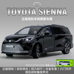 Black Sienna MPV 1:24 Diecast Model with Lights 18 S0742be39fb5f440abf0315ce777529841