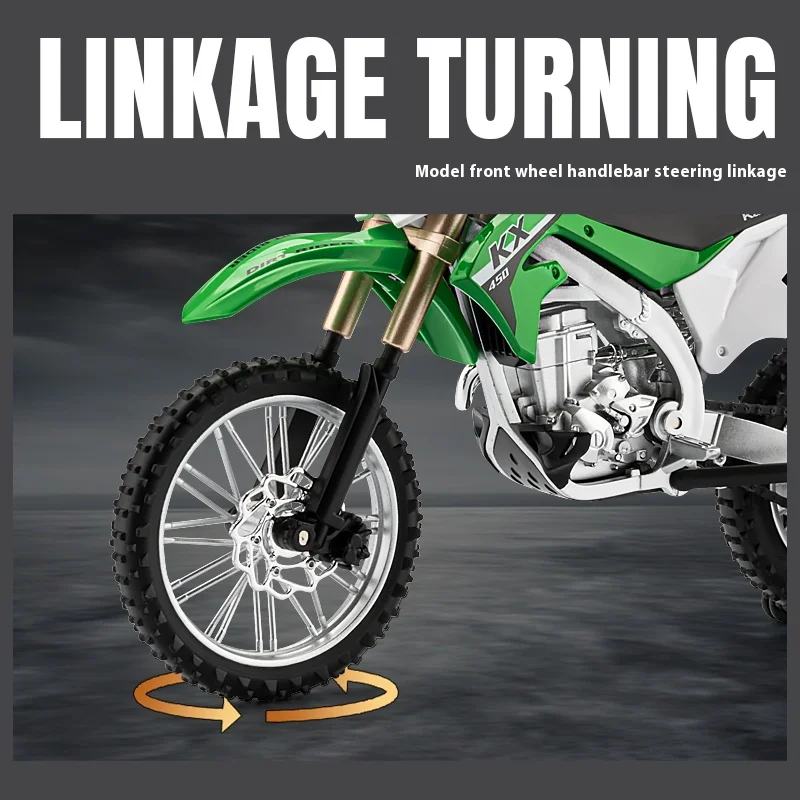 1/12 Scale Mountain Motocross Motorcycle Model 3 1/12 Scale Mountain Motocross Motorcycle Model - Image 3