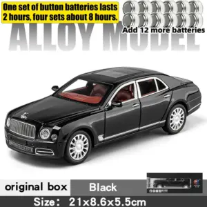 1:24 Scale Bentley Mulsanne Diecast Model Car 24 S0ba438c7996c44519f4e6f7379ae3eebt