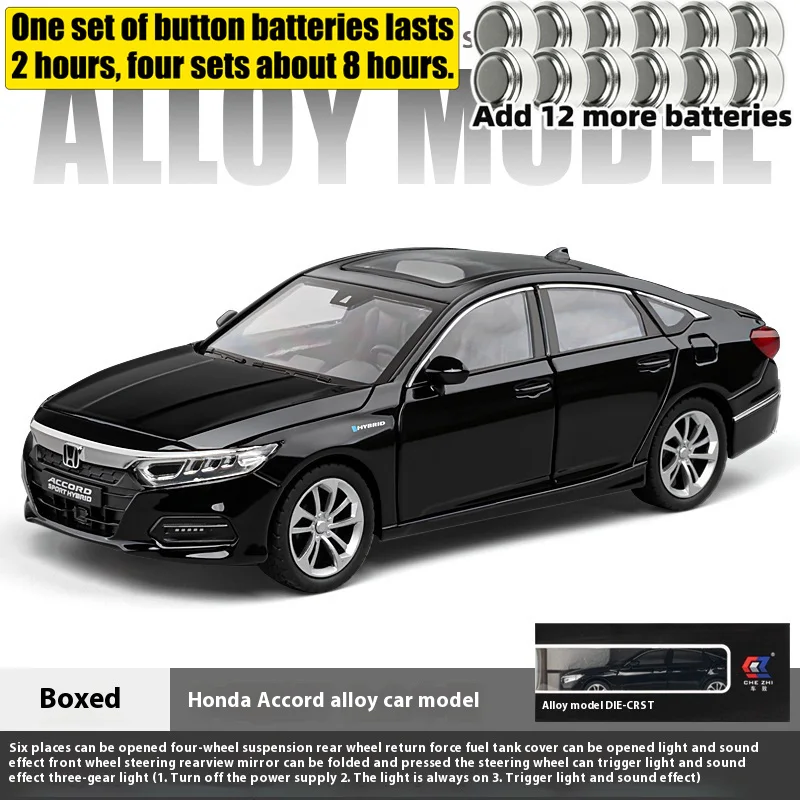 White 1:24 Scale Honda Accord Diecast Model 15 White 1:24 Scale Honda Accord Diecast Model - Image 15