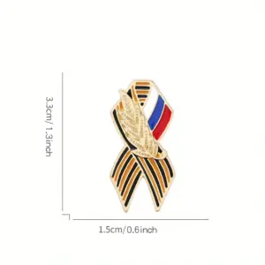 Set of 2 St. George Ribbon Enamel Badges 9 S0d462c9a33ce4185b30d36287eab9380t