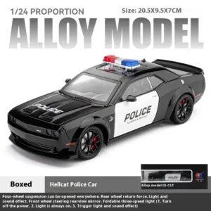1:24 Dodge Challenger SRT Hellcat Police Model 17 S13489c7effec459da33fe7ae38e503e0F