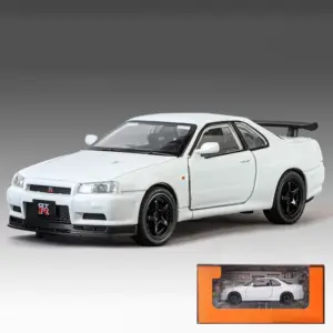 GTR R34 Skyline 1:32 Diecast Model Car 25 S135144b7f5a44baaa09fa9a73c6ed916U