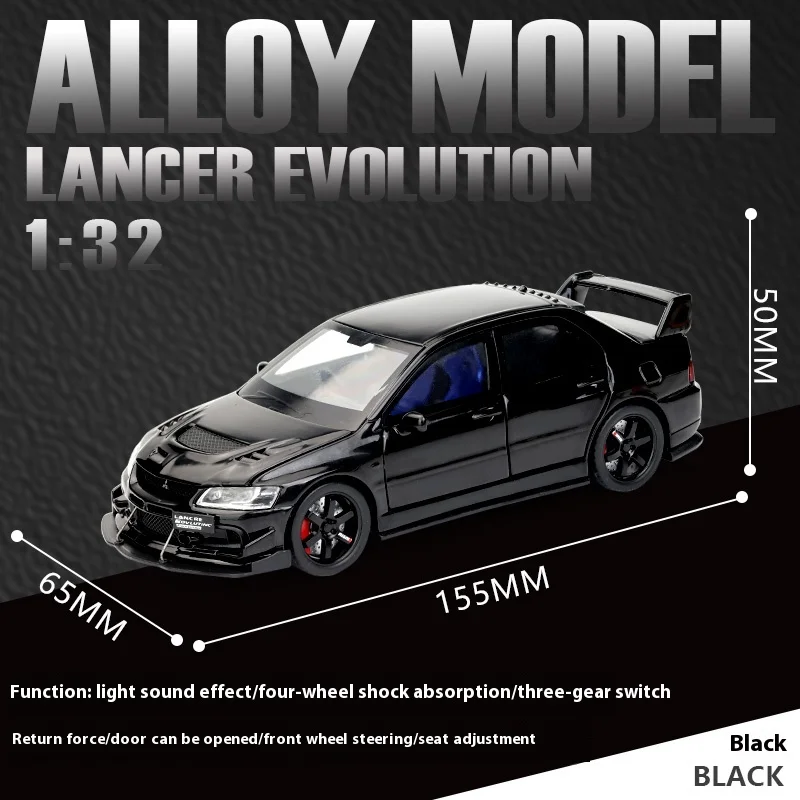 Mitsubishi Lancer Evolution 1:32 Diecast Model 7 Mitsubishi Lancer Evolution 1:32 Diecast Model - Image 7