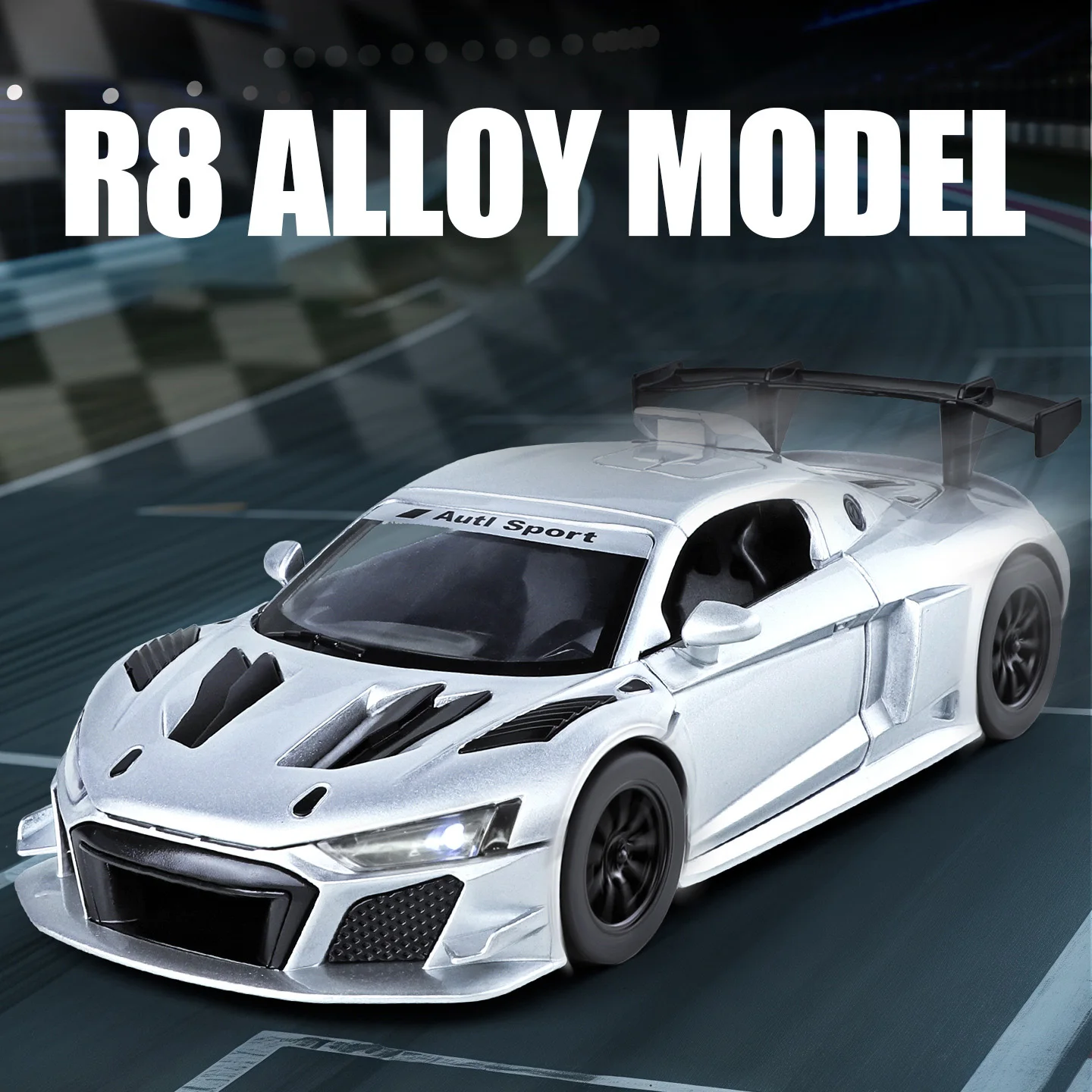 1:24 Scale R8 LMS GT2 Supercar Model 4 1:24 Scale R8 LMS GT2 Supercar Model - Image 4