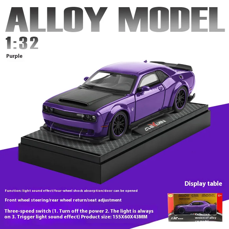 Hellcat Decorative Model Car in Glossy Black 7 Hellcat Decorative Model Car in Glossy Black - Image 7