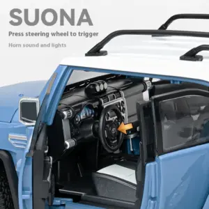 Toyota FJ Cruiser 1:24 Diecast Model Yellow Black 19 S1714d2f6957f406284d94aedf6db08d6Y