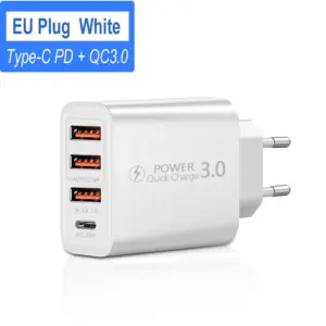 USB 30W Fast Charger with 4 Ports 16 S1842d95a279d405984c1a4822776c95aK