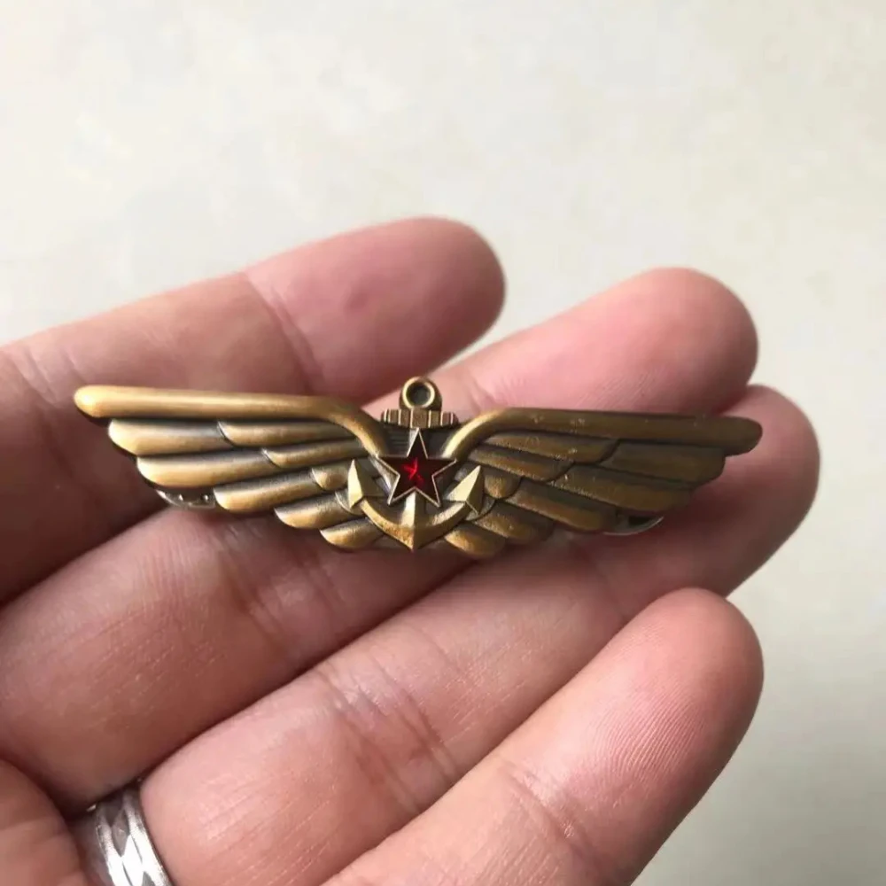 Retro Soviet Air Force Medal Badge 6 Retro Soviet Air Force Medal Badge - Image 6