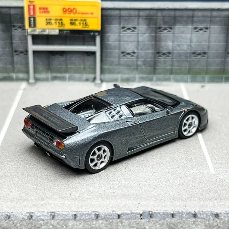 Bugatti EB110 1:64 Die-Cast Model in Grey 2 Bugatti EB110 1:64 Die-Cast Model in Grey - Image 2