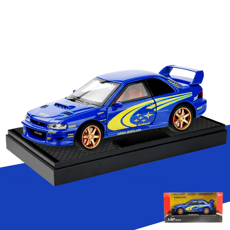 Blue Subaru Impreza WRX STI Diecast Model 1/32 10 Blue Subaru Impreza WRX STI Diecast Model 1/32 - Image 10