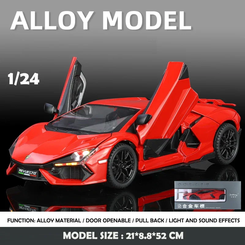 Diecast Metal Supercar Model in Blue 7 Diecast Metal Supercar Model in Blue - Image 7