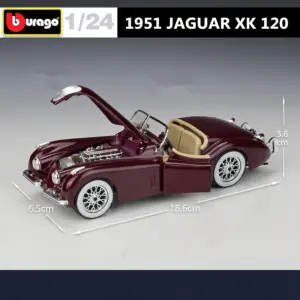 Bburago 1:24 Jaguar XK120 Roadster Model 10 S1f86b37d016b4164b5de33af271604551