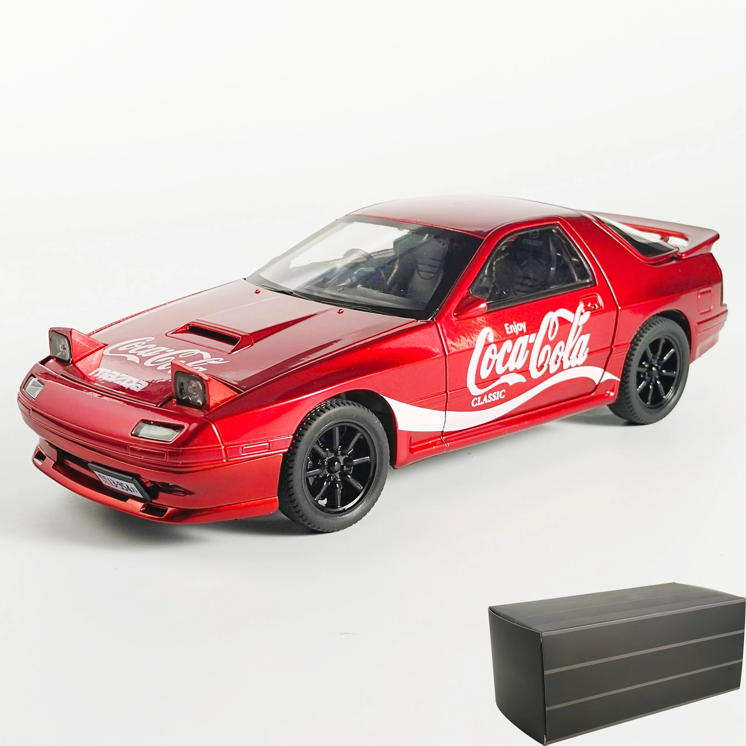 Coca-Cola 1988 Mazda RX-7 Diecast Model 1:24 9 Coca-Cola 1988 Mazda RX-7 Diecast Model 1:24 - Image 9