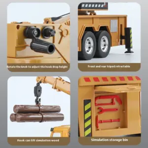 Large Metal Die-cast Crane Model Yellow 11 S21c8062f5d934bc49cc999bc97051d07U