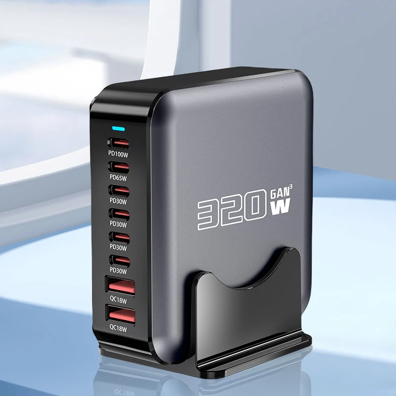 320W GaN Desktop Multi-Function Charging Station 3 320W GaN Desktop Multi-Function Charging Station - Image 3