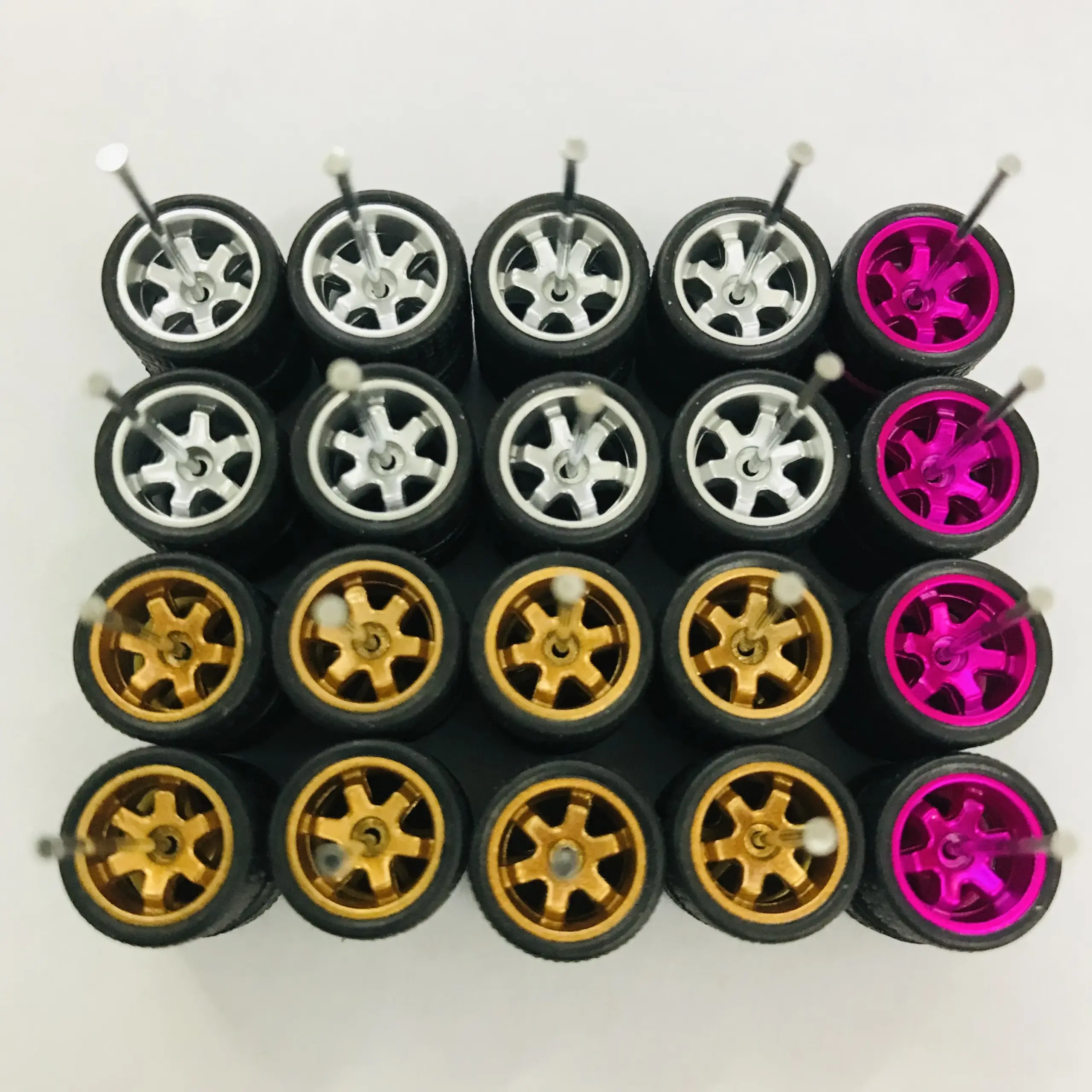 1/64 Scale Alloy Car Model Wheel Set 11 1/64 Scale Alloy Car Model Wheel Set - Image 11