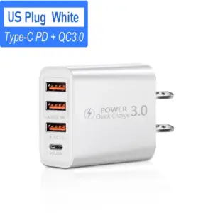 USB 30W Fast Charger with 4 Ports 18 S258e3e376ae34d7abb7b56afec15eb0ad