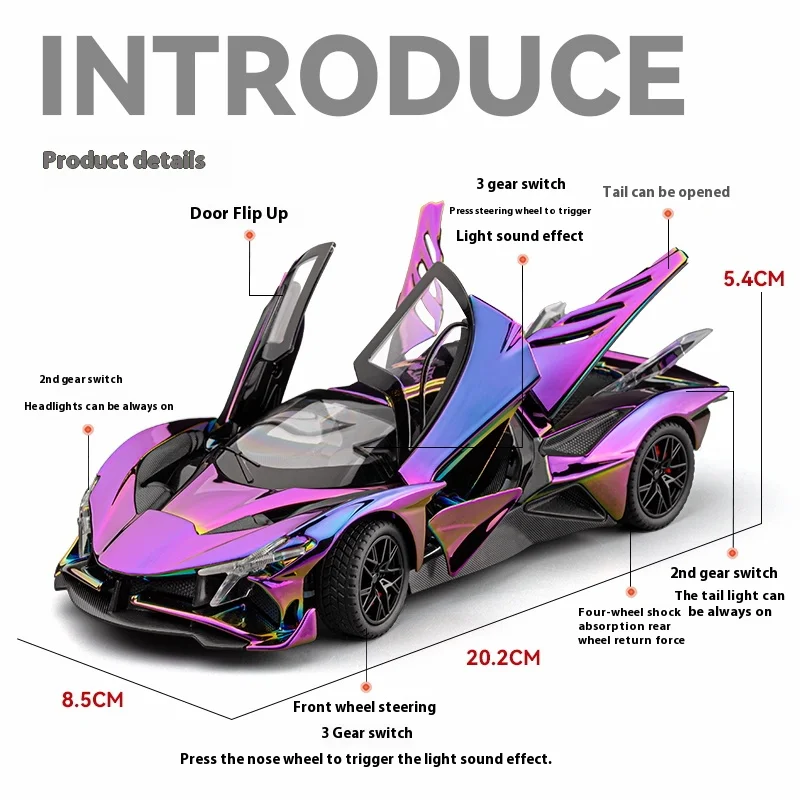 EVO Alloy Car Model 1:24 Scale Collectible 2 EVO Alloy Car Model 1:24 Scale Collectible - Image 2