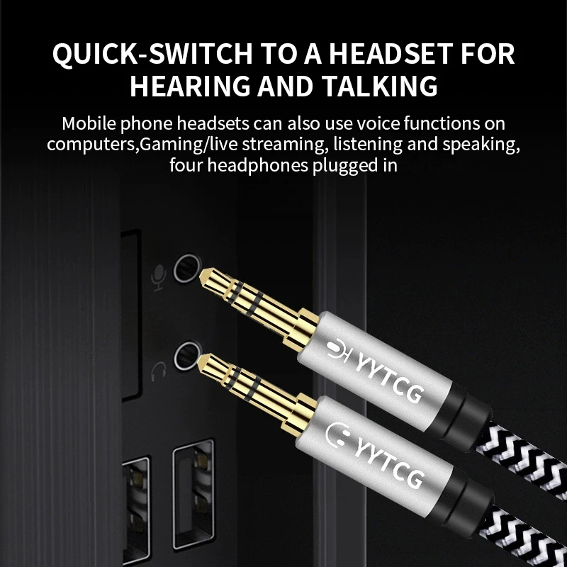 3.5mm Female to Dual Male Audio Splitter Cable 6 3.5mm Female to Dual Male Audio Splitter Cable - Image 6