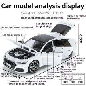 1/24 Scale Metallic Blue Alloy Model Car 20 S28de67033ea643c9a6285f53bfd422091