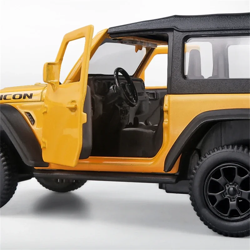 1:36 Scale Jeep Wrangler Rubicon Diecast Model 4 1:36 Scale Jeep Wrangler Rubicon Diecast Model - Image 4