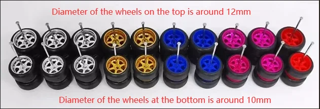 1/64 Scale Alloy Car Model Wheel Set 17 1/64 Scale Alloy Car Model Wheel Set - Image 17