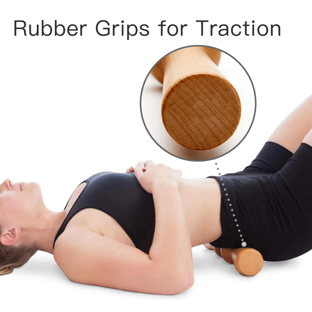Body Back Wood Massage Roller for Pain Relief 3 Body Back Wood Massage Roller for Pain Relief - Image 3