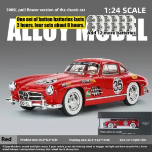 Mercedes-Benz 300SL 1:24 Diecast Model Car 35 S2faf72c29eb8400ca9b9b87421112f78p