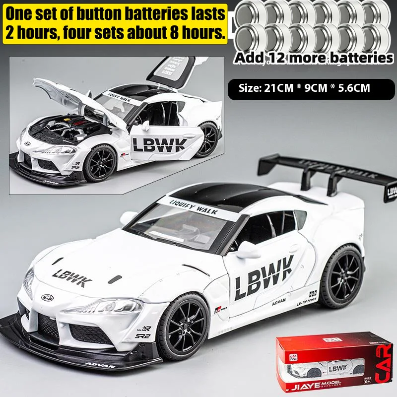 1:22 Scale Diecast Toyota Supra Model Red 11 1:22 Scale Diecast Toyota Supra Model Red - Image 11