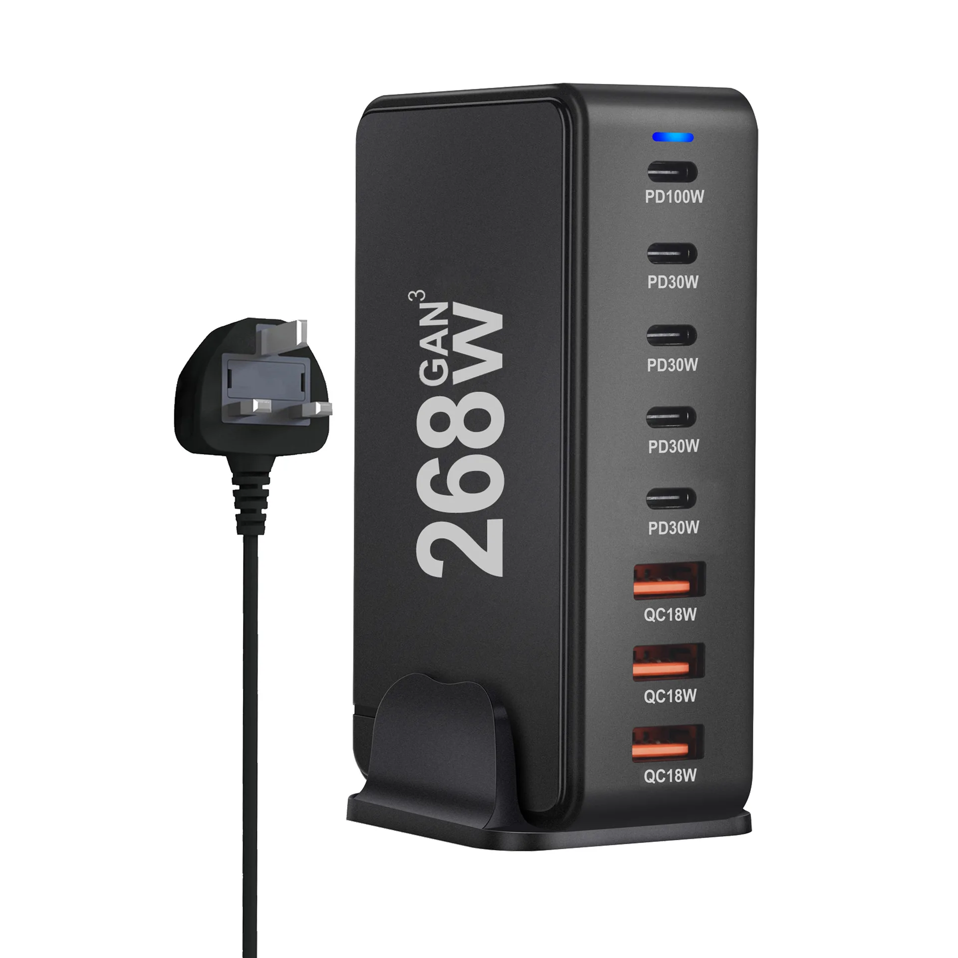 268W Multi-Port USB Charger with 8 USB-C Ports 7 268W Multi-Port USB Charger with 8 USB-C Ports - Image 7