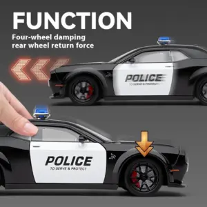 1:24 Dodge Challenger SRT Hellcat Police Model 14 S35a6e0a0259948d4a6a94761786a334ea