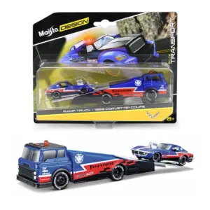 Maisto 1:64 Die-Cast Flatbed Truck and BMW M3 E30 43 S35c44fad14854cd0982e15ef82499721k