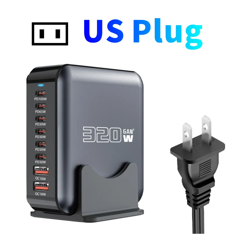 320W GaN Desktop Multi-Function Charging Station 9 320W GaN Desktop Multi-Function Charging Station - Image 9