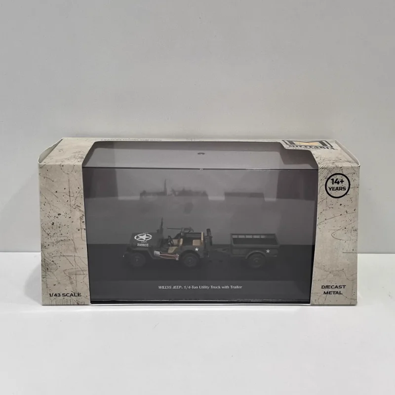 IXO 1/43 1/4-Ton Utility Truck Model with Trailer 6 IXO 1/43 1/4-Ton Utility Truck Model with Trailer - Image 6