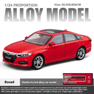 White 1:24 Scale Honda Accord Diecast Model 24 S36a8d74eb6a5403b9656940222330532p